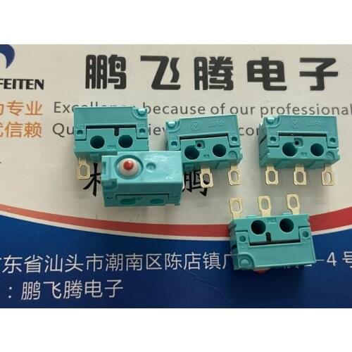 1PCS Panasonic ABJ241041 sealed waterproof and dustproof micro switch stroke reset switch 3 feet 0.1A turquoise