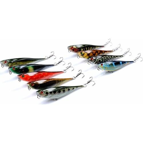 1pcs floating minnow pencil fishing lure 3D coloured drawing 9.9cm/9.9g artificial wobblers jigging hard bait with treble hooks