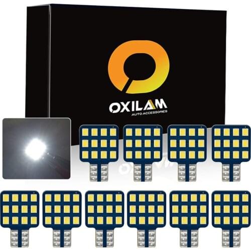 10Pcs LED T10 24V 921 194 168 Bulb 12-SMD 2835 Wedge Lamp For Travel Trailer Boat Camper Motorhome Dome Car Interior Light White