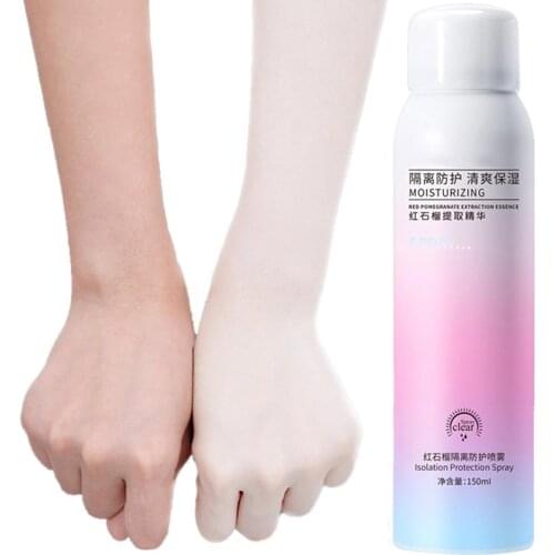 150ml Whitening Essence Sunscreen Spray Waterproof Body Neck Moisturizing Hydrating Anti UV Protection Red Pomegranate Essence