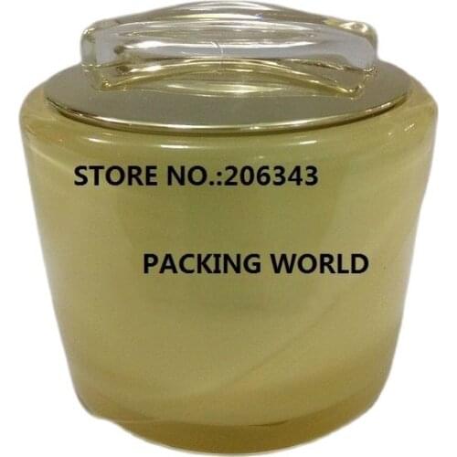 30G yellow acrylic cream jar plastic pot for essenced/moisturizer/night cream/eye cream/gel cosmetic packing