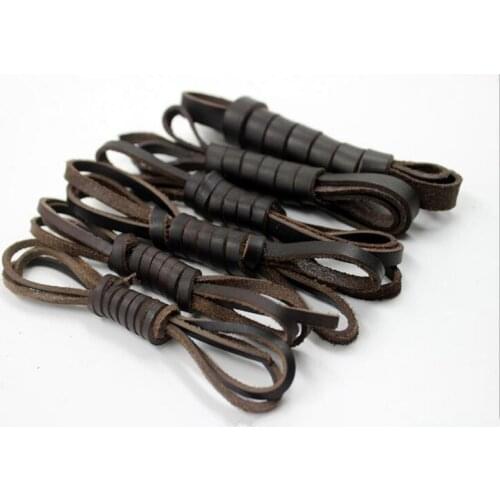 5meter/lot Genuine Cow Leather Bracelet Findings Bracelet Real Flat Leather Cord Accessories DIY Bracelets Fashion Jewelry
