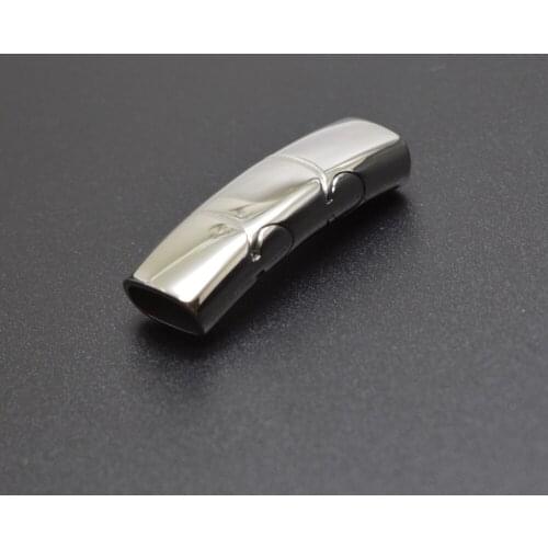 5pcs/Lot Hole Size: 10*5mm Stainless Steel Magnetic Clasp Leather Cord Clasps Magnet Lace Buckle DIY Jewelry Making Bracelets