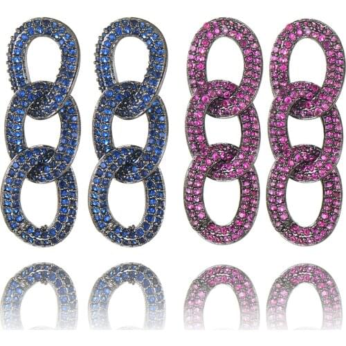 GODKI Jimbora Unique Design Nigerian Chains Dangle Pendant Earrings Bridal Wedding Party Show Geometric Earrings Jewelry New Hot