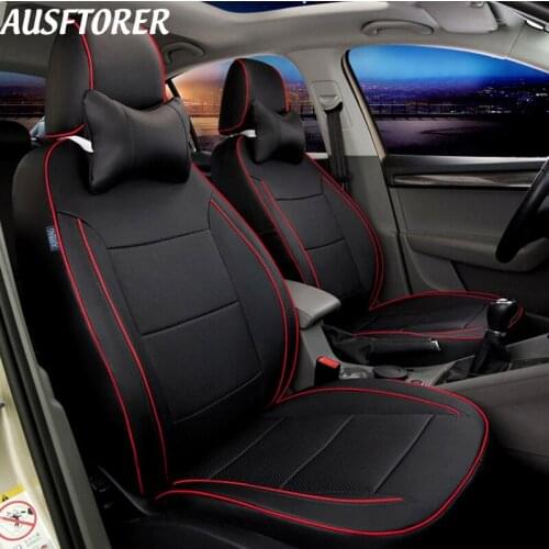 AUSFTORER Cowhide Custom Covers Seat for Honda Odyssey Seat Cover Leather 8 Seats Accessories 23pcs 2013-2017 Right Hands Drive