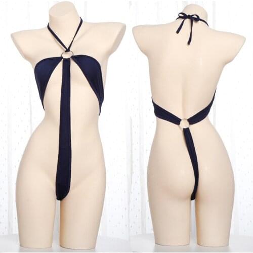 Sheer Cute Extreme Temptation Sexy Lingerie Wetlook Anime Swimsuit Set Lolita Underwear Cartoon Cosplay Erotic Porno Costume