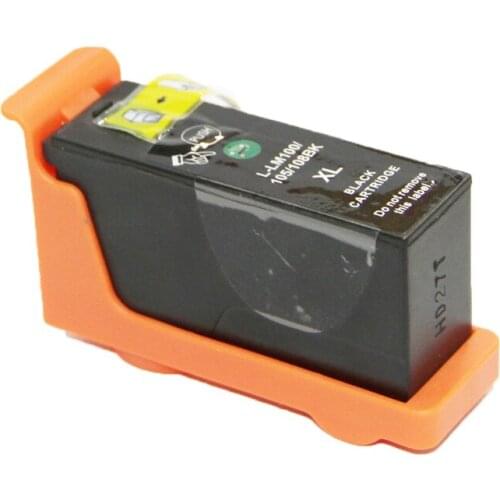 CISSPLAZA 4x Black ink Cartridges Compatible For Lexmark 100 100XL 100A 105 108 for S305 S408 S605 PRO205 PRO708 PRO808 905