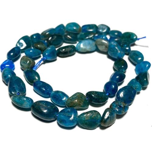 Wholesale Natural Stone Blue Apatite 6-7mm Gravel Spacer Beads For Jewelry Making DIY Bracelet Necklace Accessories