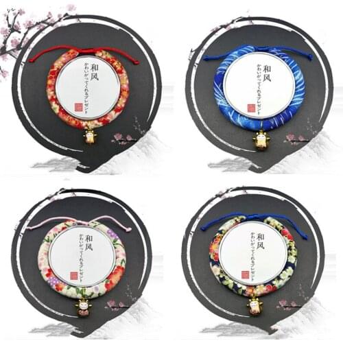 Cat Bell Collar Handmade Adjustable Dog Cat Collar Japan Style Printed Necklace With Bell for Puppy Kitten Pet Cat Accessories