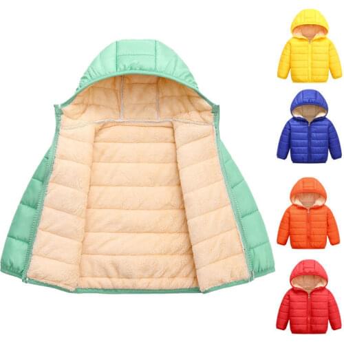 2020 Autumn Winter Hooded Children Down Jackets For Girls Candy Color Warm Kids Down Coats For Boys 2-12 Years Outerwear Clothes