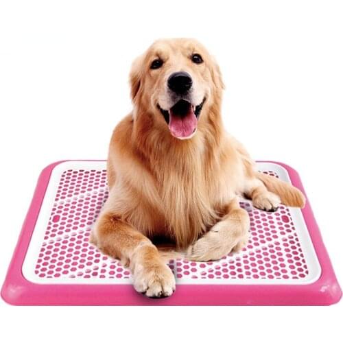 Lattice Dog Toilet Potty Training Indoor Dog Potty Tray Pet Training Toilet For Dogs Cats Puppy Potty Cat Litter Box 50x36x3cm