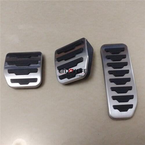 Manual Gas Fuel Brake Clutch Foot Pedal Cover For LR Freelander 2 LR2 2011-2015