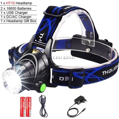 LED Induction Headlamp Sensor Headlight T6/L2 Outdoors Waterproof Zoomable USB Rechargeable 18650 Battery Camping Hiking Light