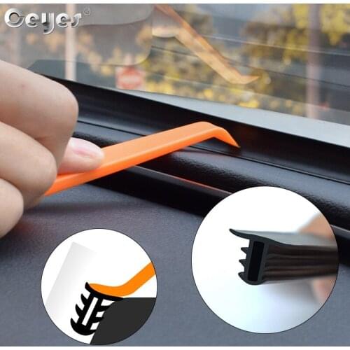 Ceyes Car Dashboard Sealing Strips Weatherstrip Rubber Seals Sound Insulation Sealing Universal Automobiles Interior Accessories