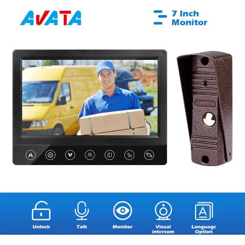 Video Eye Doorbell Intercoms for the Apartment Support Real-time Monitoring 2-Way-Talking IP65 Waterproof and IR Night Vision