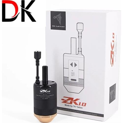 DK High Quality Tattoo Wireless Battery Grip Machine , Working With Needles