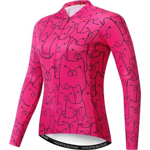 2019 Autumn Pro Long Sleeve Cycling Jersey MTB Women Cycling Shirt Team Mountain Ropa De Ciclismo Long Bike Jersery