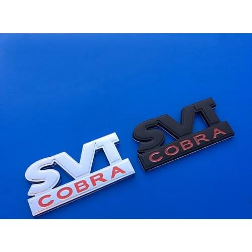 1 Pcs SVT COBRA Emblem Badge Rear Trunk 3D Car Decals For Ford Mustang Shelby SVT Cobra F150 F250 F350 Car Accessories