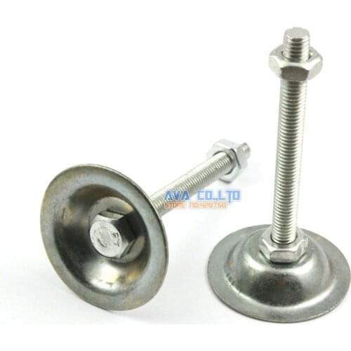 4 Pieces 47mm Base M8*80mm Adjustable Lathe Leg Articulating Leveling Feet