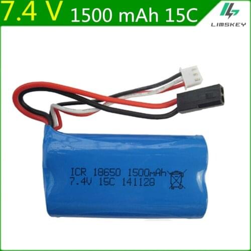 7.4V 1500mAh Lipo Battery For MJXRC T40 F39 F49 T39 Syma 822 Remote control aircraft batteries 18650 2S lipo battery 7.4 V 1500