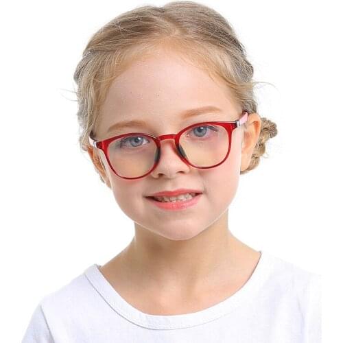 Anti-blue Light Children Glasses Eyeglasses Light Flexible Eyewear Frame Children Prescription Boy Girl Silicone Glasses Frame