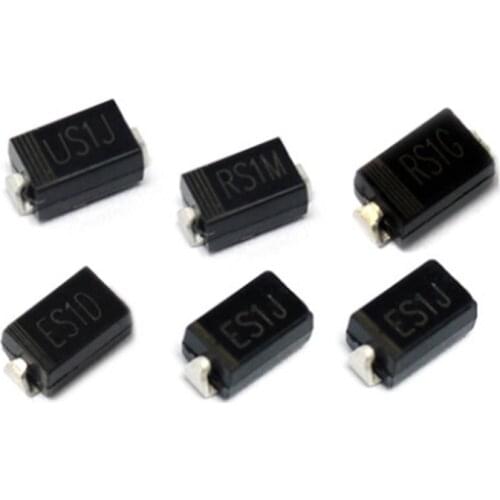 Free shipping 100PCS Hot Sale New RS1M FR107 DO-214AC SMA FAST RECOVERY
