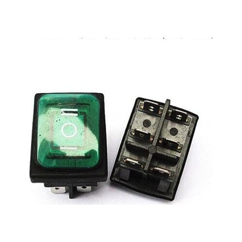 HOT NEW green Universal power switch silver contact waterproof warped type household appliance switch 2/3position 4/6PIN