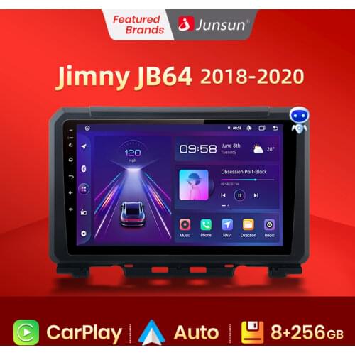 Junsun V1 Car Radio Multimedia Player For Suzuki Jimny JB64 2018 - 2020 Android 10 AI Voice Control Video Navigation GPS 2Din