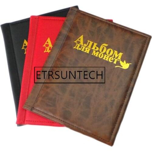 30pcs Coins Storage Book Commemorative Coin Collection Holders Collection Volume Folder Hold Multi-Color Empty Coin