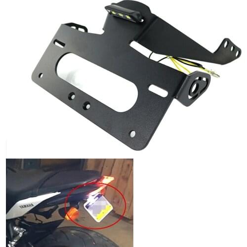Fit For Yamaha MT-09 MT09 FZ-09 2017 2018 2019 2020 Rear Tail Tidy Fender Eliminator kit License Plate Holder Bracket Aluminum