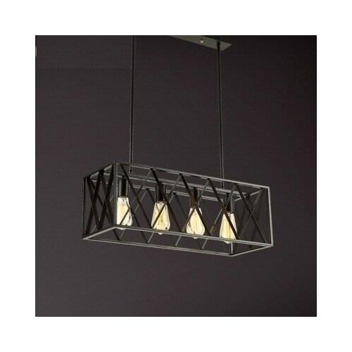 Loft Style Rail Network Retro Pendant Light Fixtures LED Edison Industrial Vintage Lighting For Indoor Dining Room Hanging Lamp