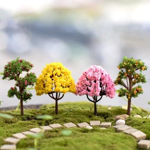 Moss Micro-Landscape Ornaments Decorative Tree Ornaments Resin Crafts Creative Landscaping Flower Pot Figurines Accessories