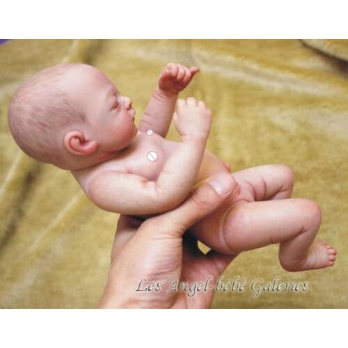 Mini Doll bebe reborn super realitisc Masterpiece full silicone vinyl reborn baby dolls gift Amazing Painting Doll Brinquedo