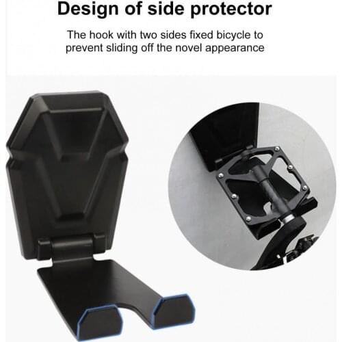 Bicycle rack Multifunctional you can foldable metal wall-mounted road bike hook bicycle rack Bicycle pedal/tire protector