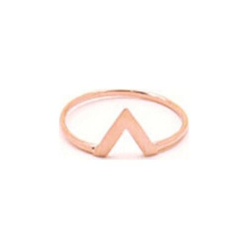 Fashion Big " V" Rings Gold White Rose Three Color Optional Suitable for Men And Women