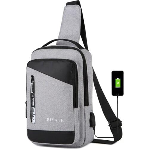 Fashion Casual Mens Chest Bag Handbag Durable Oxford Fabric Male Belt bag Waist Pack Stylish Elegent Practical Crossbody Bag