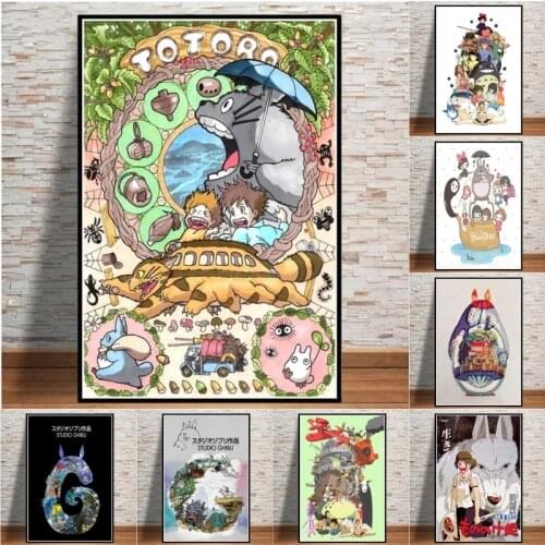 5D Diy Diamond Painting Studio Ghibli Anime Spirited Away Totoro Cartoon Cross Stitch Kit Embroidery Mosaic Art Home Decoration