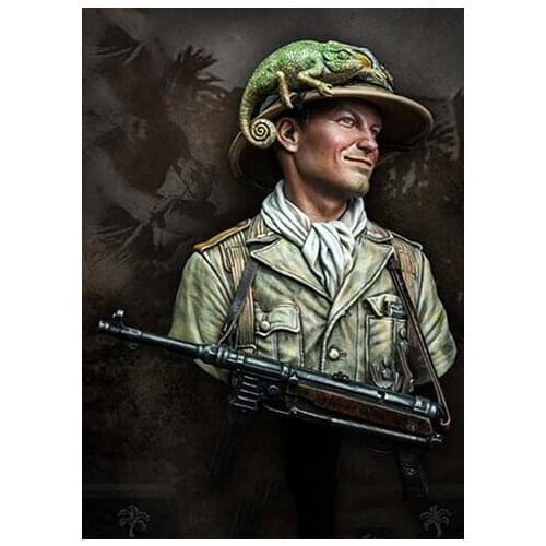 New Unassembled 1/10 GK ancient MAN with animal Figures Resin Kit DIY Toys Unpainted kits