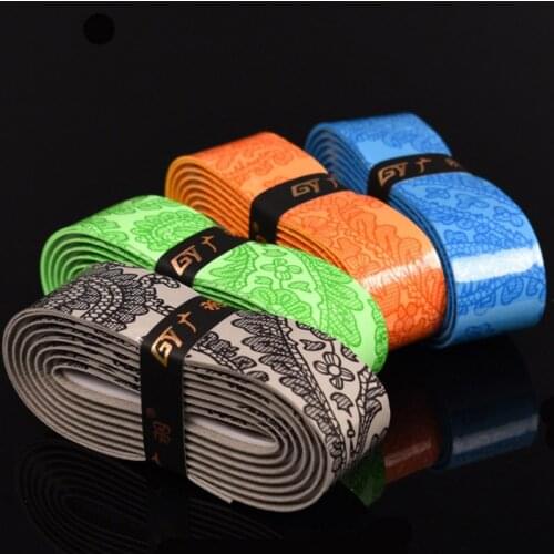 10 pcs Badminton racket thick wide keel hand gel 1.5 m long printed winding tape fishing rod grip anti-slip sweat band