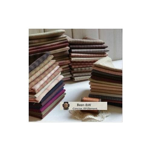 DIY Japan Little Cloth group Yarn-dyed fabric,for sewing Handmade Patchwork Quilting ,Grid stripe dot Random 20 Style/lot 25*24