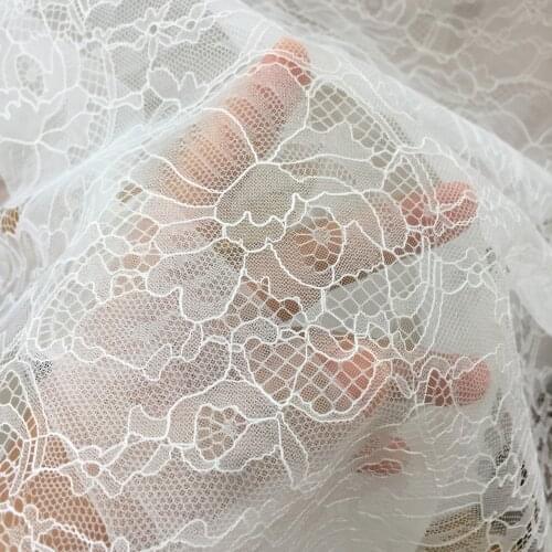 Colors mesh lotus embroidery lace fabric gold thread embroidery tulle net fabric diy Wedding dress skirt head gauze accessories