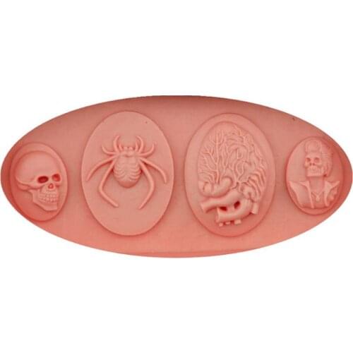 3D Skull Resin Charms Pendant Mold UV Resin Jewelry Silicone Mold Jewelry Making Dropshipping
