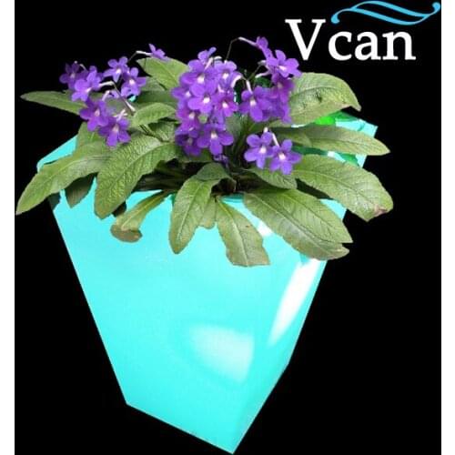 Outdoor or indoor flowerpot colours change decor Waterproof LED Light Up Garden Furniture VC-F4055