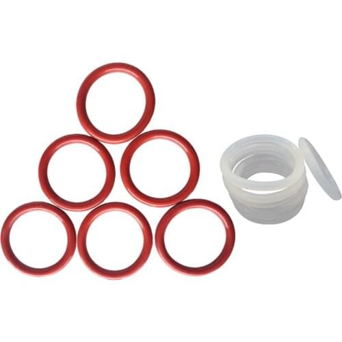 10Pcs Red/White 1.5mm Wire Diameter Food Grade Safe Silicone O Rings Gaskets OD 5-80mm O Ring Seals Washer