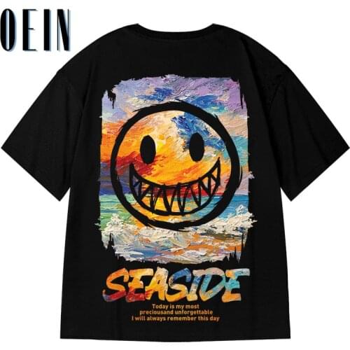 Hip Hop Oversize 8XL T Shirt Men 2021 Streetwear Harajuku Color Devil Smile Tshirt Short Sleeve Cotton Loose HipHop T-Shirt Tops