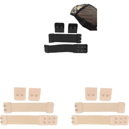 Womens Soft Stretchy Bra Extender Clip Wig Elastic Band DIY Accessories