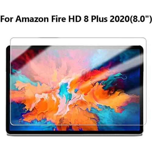 1-4 Packs 9H Tempered Glass Screen Protector for Kindle Fire HD 8 HD 8 Plus 2020 8.0 Inch Tablet Protective Glass Film