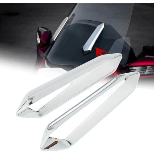 1 Pair Chrome Motorcycle Windshield Windscreen Strut Covers ABS For Honda Goldwing GL1800 2018 2019 2020 Gold Wing Tour 18-21