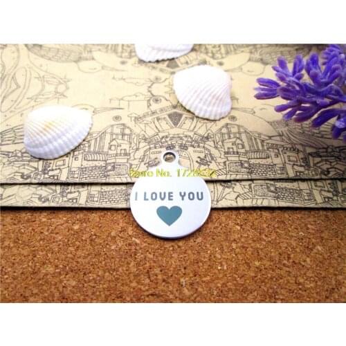 10pcs--stainless steel charms "I LOVE YOU HEART" 5 style for choosing DIY Charms Pendants