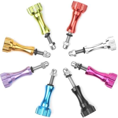 3Pcs CNC Aluminum Thumb Knob Bolt Screw for GoPro Hero 7 6 5 4 DJI OSMO Action Xiaomi Yi 4K Sjcam SJ4000 H9 Case Tripod Mount